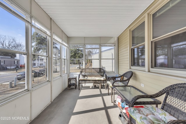 view of sunroom / solarium