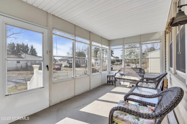 view of sunroom / solarium