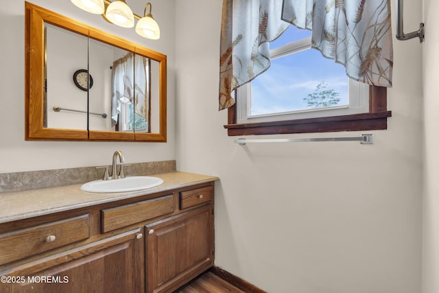 bathroom with vanity