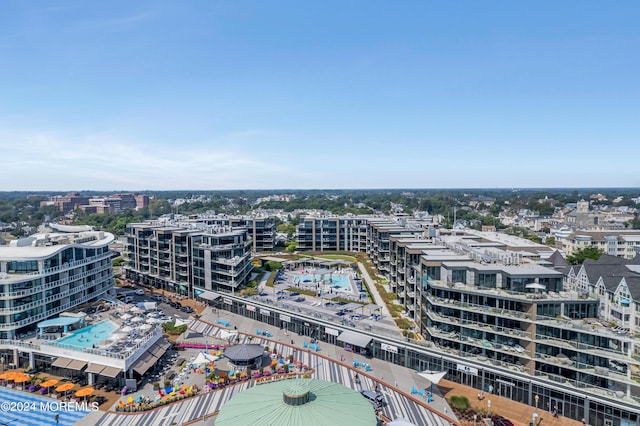 aerial view featuring a view of city