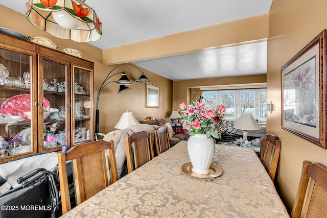 view of dining area