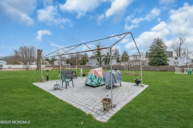 exterior space featuring a fenced backyard