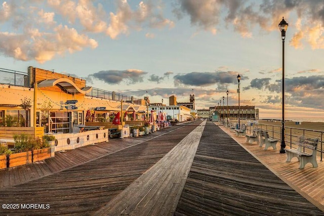 view of dock area