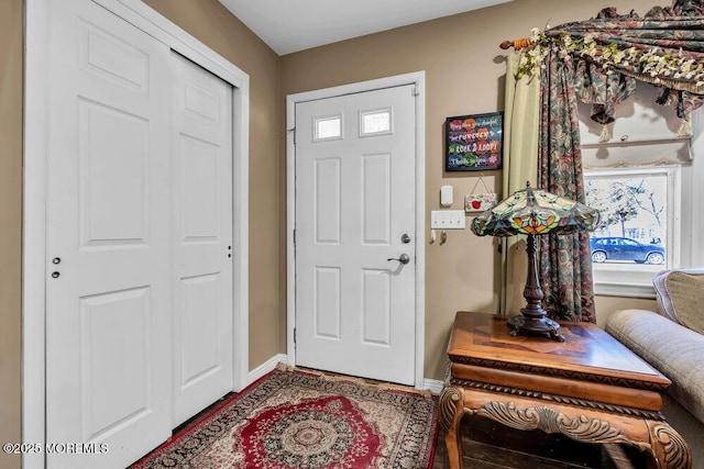 entrance foyer with baseboards