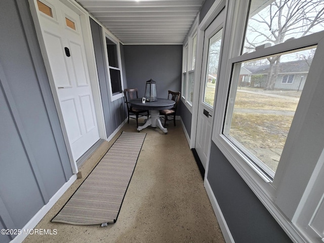 view of sunroom