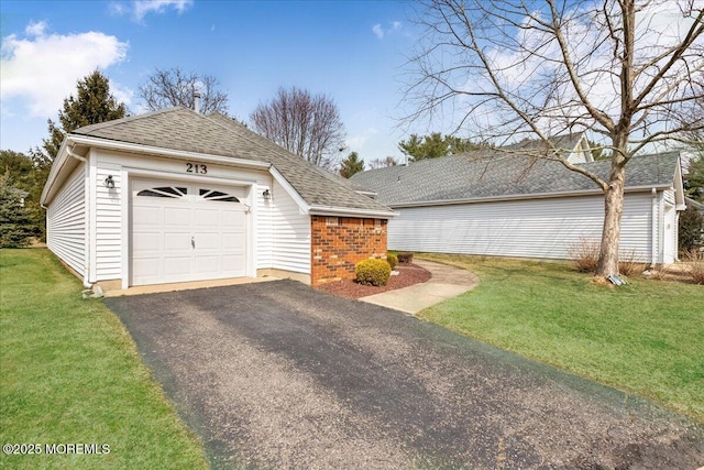 garage with driveway