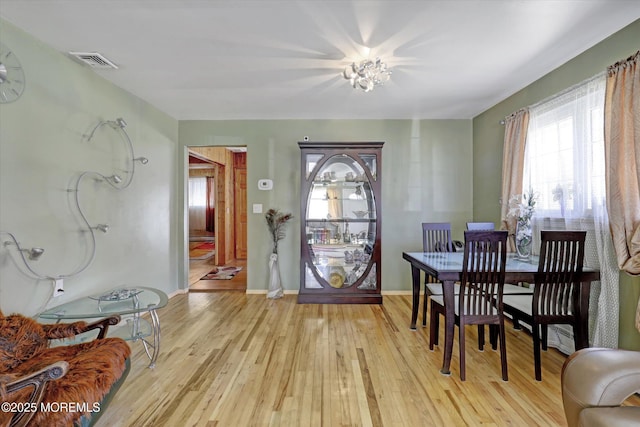 72 Mount Matterhorn Ln, Toms River, NJ 08753 - dining room featuring light wood-style floors, visible vents, and baseboards