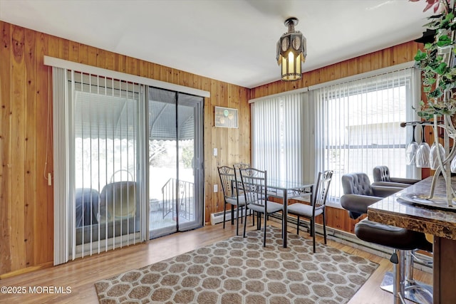 72 Mount Matterhorn Ln, Toms River, NJ 08753 - dining space featuring wooden walls and wood finished floors