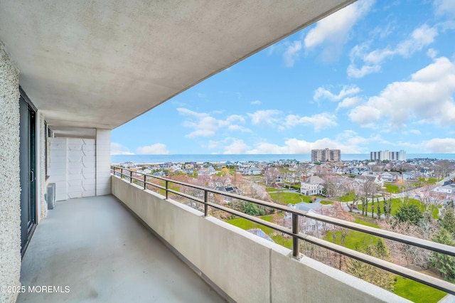 balcony featuring a view of city