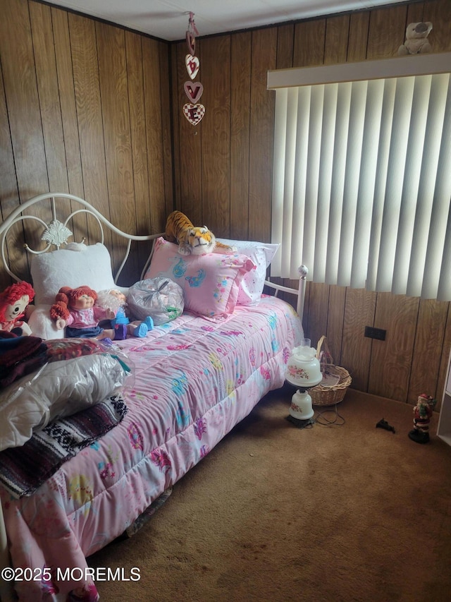 15 Wistoria Dr, Jackson, NJ 08527 - bedroom featuring carpet flooring and wooden walls