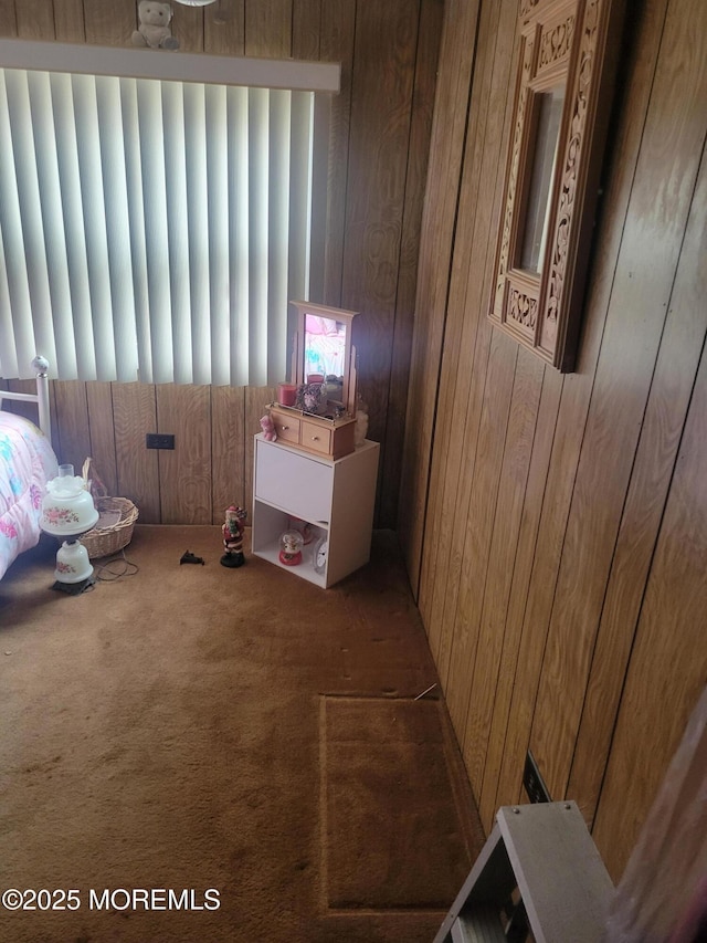 15 Wistoria Dr, Jackson, NJ 08527 - miscellaneous room with carpet flooring and wood walls