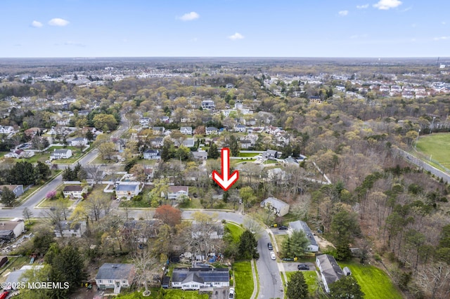 drone / aerial view featuring a residential view