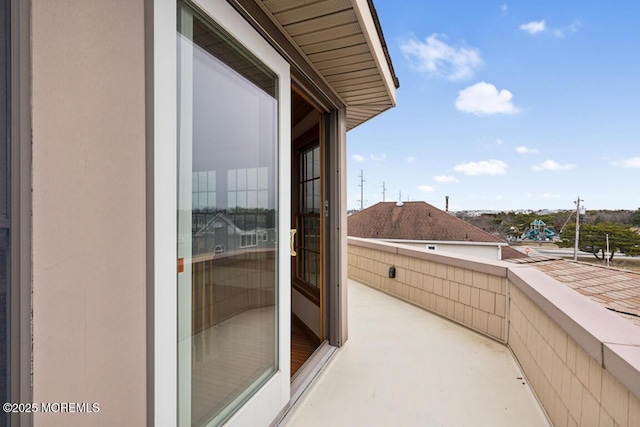 view of balcony