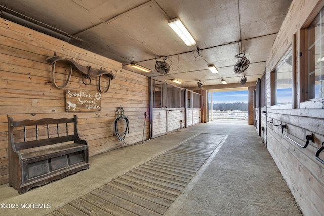 view of horse barn