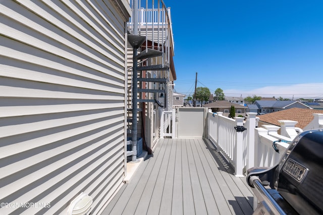 35 W Mohawk Dr, Little Egg Harbor, NJ 08087 - wooden deck featuring grilling area