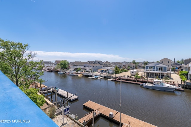35 W Mohawk Dr, Little Egg Harbor, NJ 08087 - dock area with a residential view and a water view