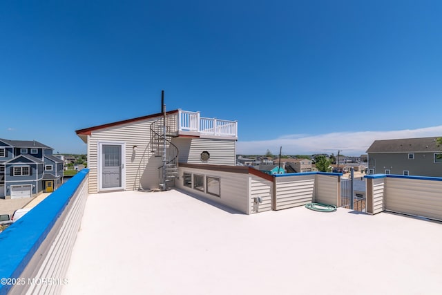 35 W Mohawk Dr, Little Egg Harbor, NJ 08087 - rear view of property featuring a balcony