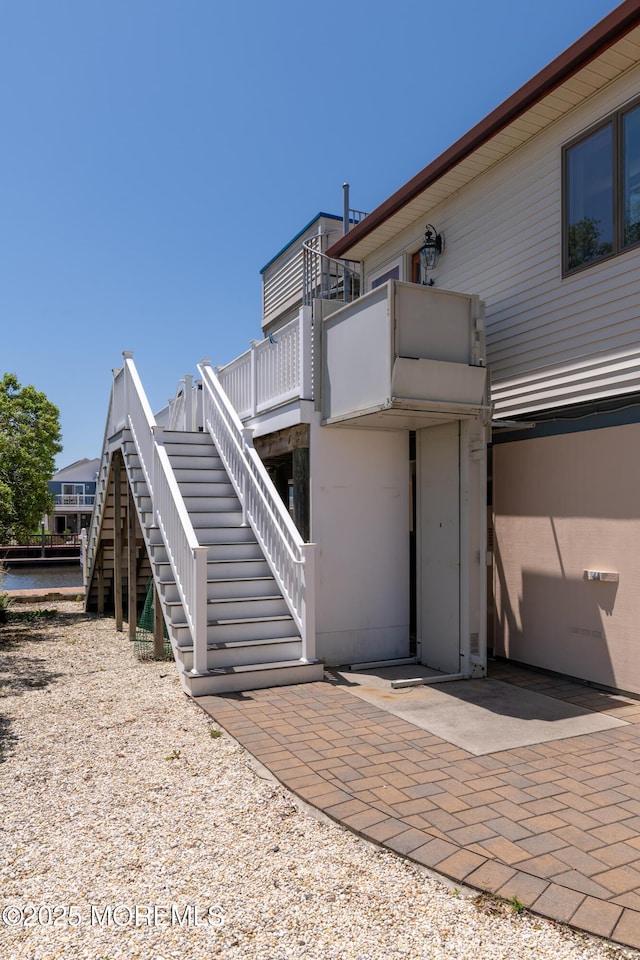35 W Mohawk Dr, Little Egg Harbor, NJ 08087 - back of house featuring stairs
