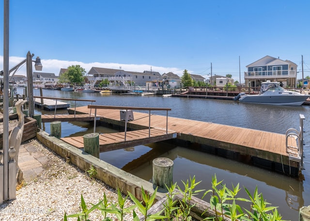 35 W Mohawk Dr, Little Egg Harbor, NJ 08087 - dock with a residential view and a water view