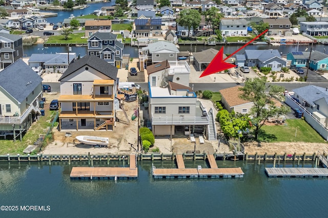 35 W Mohawk Dr, Little Egg Harbor, NJ 08087 - aerial perspective of suburban area with a nearby body of water