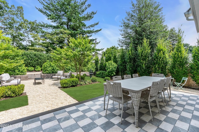 view of patio / terrace with outdoor dining area