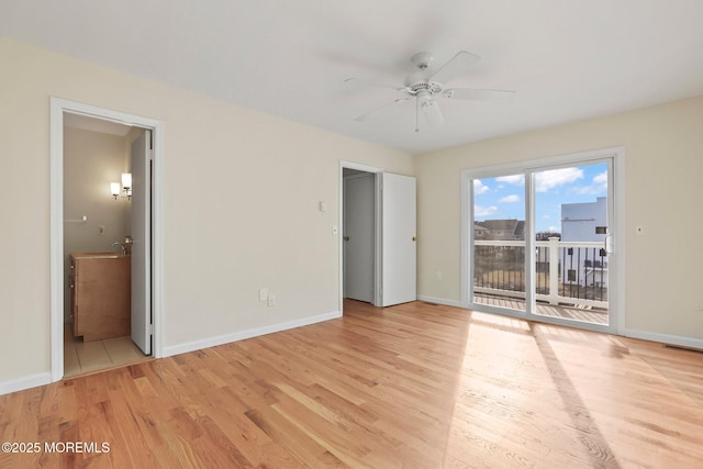5 Island View Way Unit 3, Sea Bright, NJ 07760 - unfurnished room featuring light wood-style flooring, ceiling fan, and baseboards