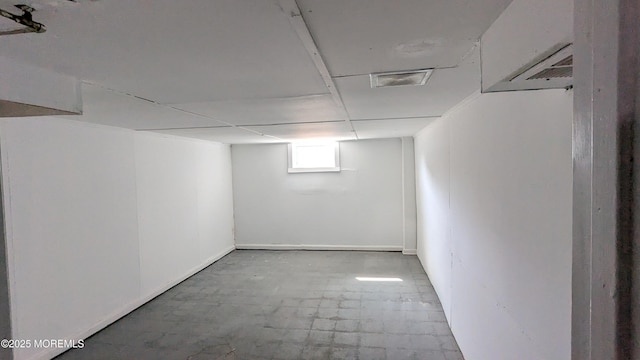 basement with visible vents