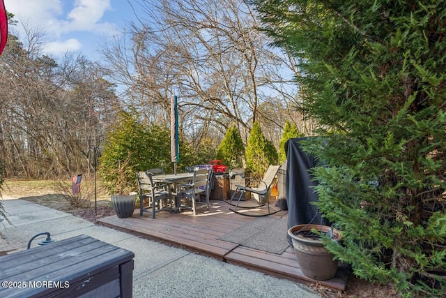 144 Brandywine Ct Unit 332, Brick, NJ 08724 - view of patio / terrace with a deck and outdoor dining space