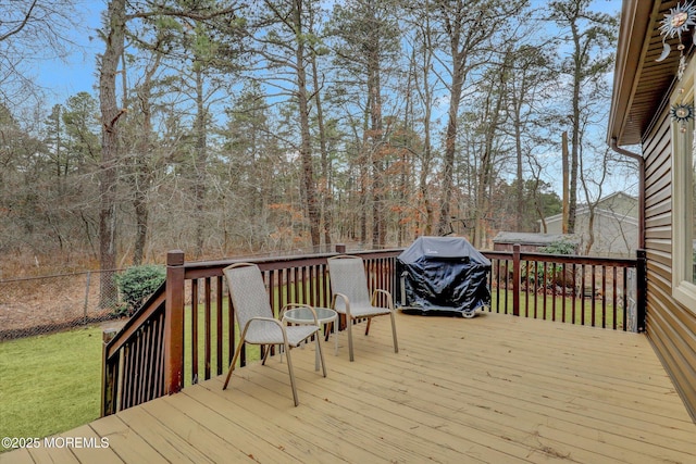 1500 First Ave, Toms River, NJ 08757 - deck with area for grilling and fence