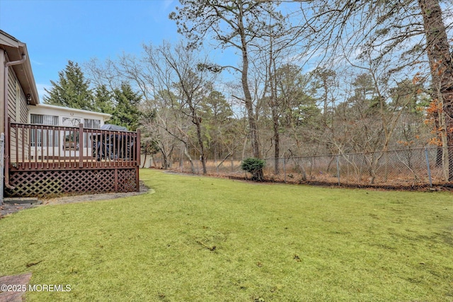 1500 First Ave, Toms River, NJ 08757 - view of yard with a deck and fence