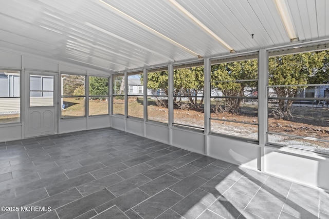 1 Redlands Ct, Toms River, NJ 08757 - unfurnished sunroom with lofted ceiling