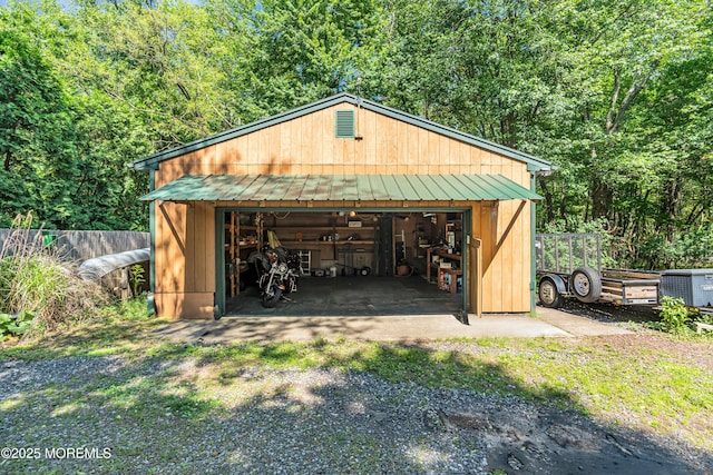 461 Harmony Rd, Jackson, NJ 08527 - detached garage featuring cooling unit