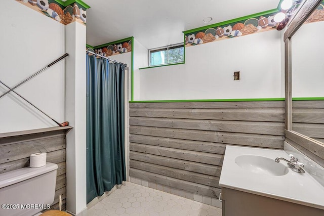 461 Harmony Rd, Jackson, NJ 08527 - full bath with vanity, toilet, tile patterned flooring, and a shower with curtain