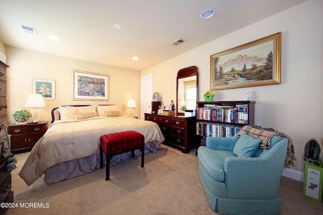 26 Aspen Ln, Tinton Falls, NJ 07724 - bedroom featuring visible vents, recessed lighting, and light colored carpet