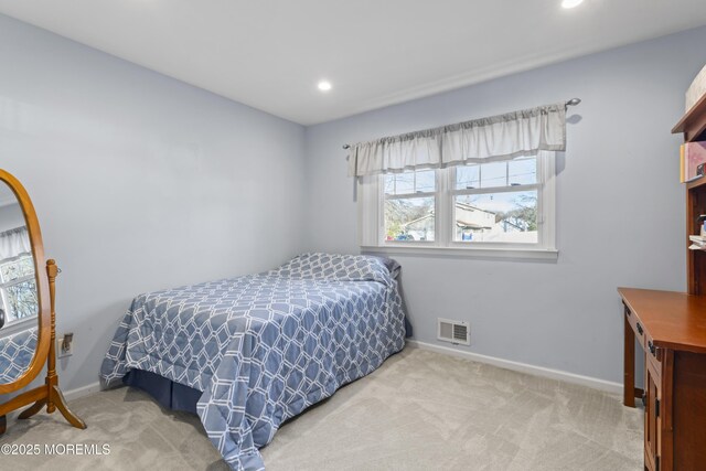 4 Whitman Rd, Morganville, NJ 07751 - carpeted bedroom with recessed lighting, baseboards, and visible vents