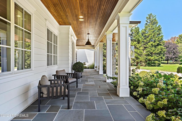 20 Conover Ln, Rumson, NJ 07760 - view of patio / terrace featuring covered porch