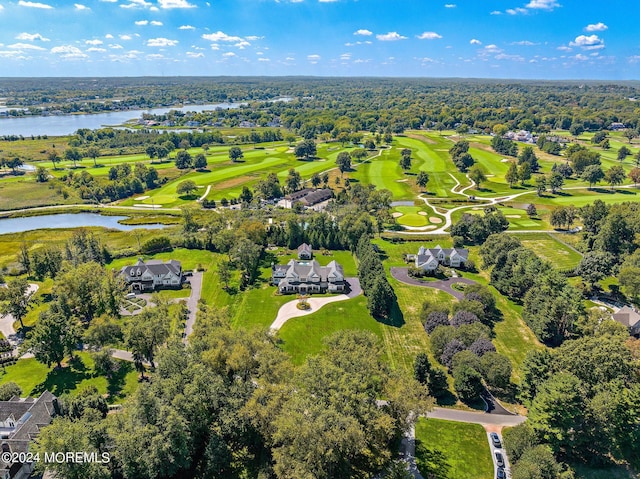 20 Conover Ln, Rumson, NJ 07760 - aerial view featuring golf course view, a water view, and a residential view