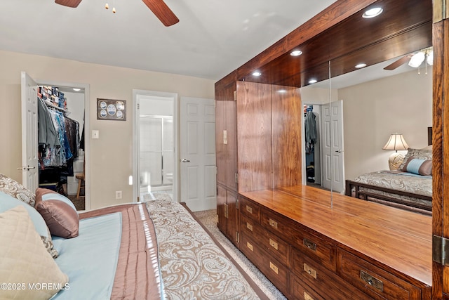 1107 Frontage Rd, Toms River, NJ 08753 - bedroom with recessed lighting, a walk in closet, a closet, and ensuite bath