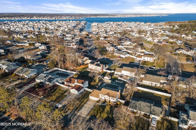 1107 Frontage Rd, Toms River, NJ 08753 - drone / aerial view with a residential view and a water view