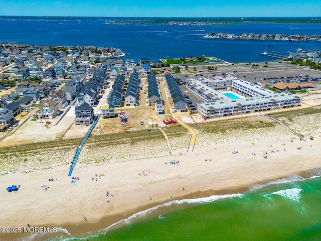 30 Elder St, Mantoloking, NJ 08738 - bird's eye view of waterfront with a beach