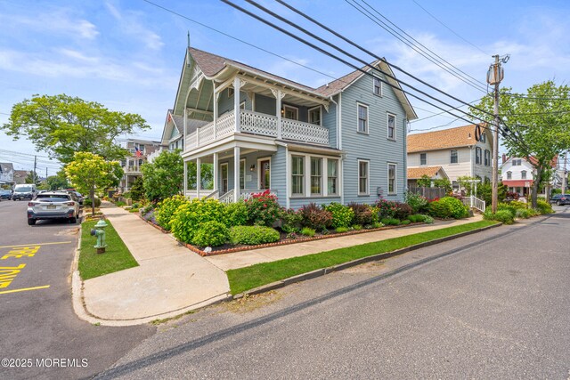 91 Cookman Ave, Ocean Grove, NJ 07756 - view of front of house featuring a balcony