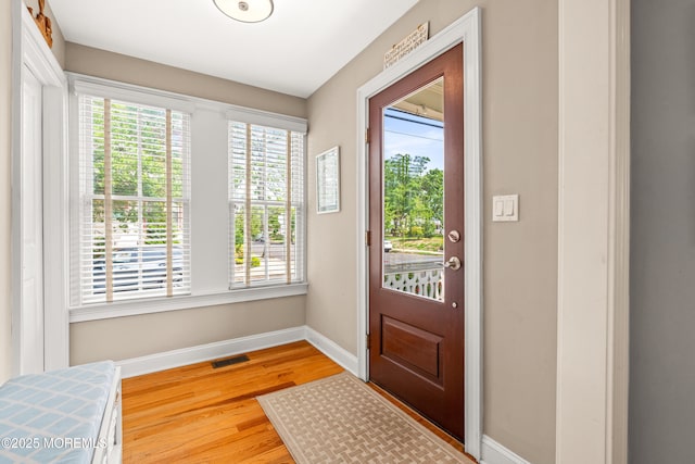 91 Cookman Ave, Ocean Grove, NJ 07756 - entrance foyer with baseboards and wood finished floors