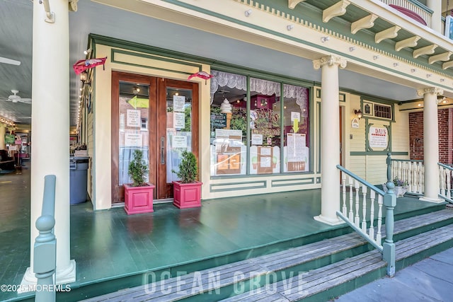 91 Cookman Ave, Ocean Grove, NJ 07756 - entrance to property featuring a porch