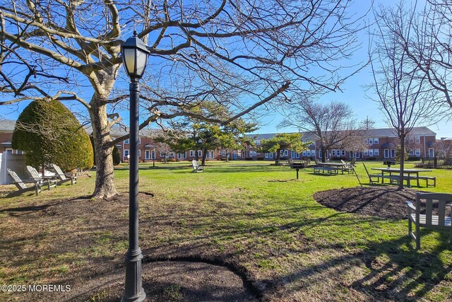 view of community with a lawn and a residential view
