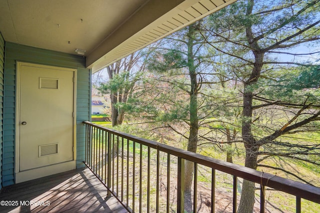 balcony with visible vents