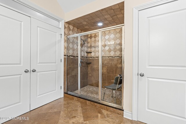 4 Friendship Ln, West Long Branch, NJ 07764 - full bathroom with a shower stall and recessed lighting