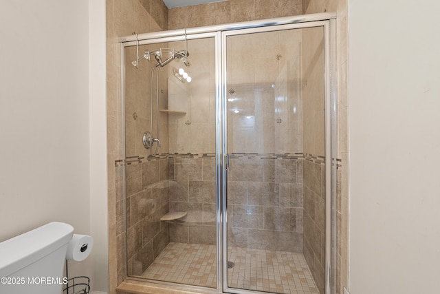 4 Friendship Ln, West Long Branch, NJ 07764 - bathroom featuring toilet and a shower stall