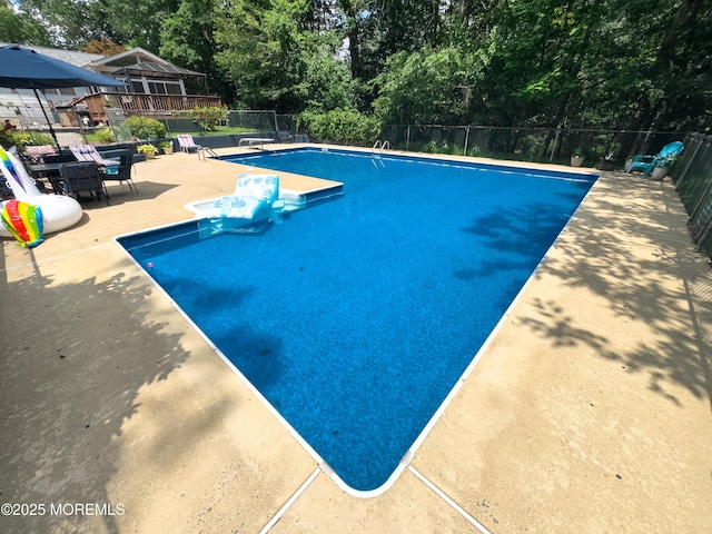 785 Bennetts Mills Rd, Jackson, NJ 08527 - view of pool with a patio and view of wooded area