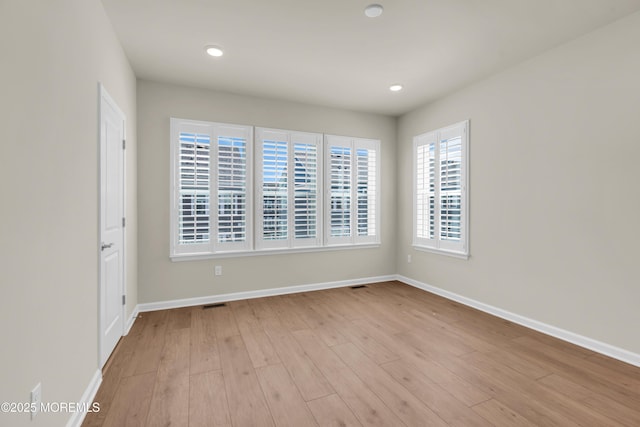 75 Driftwood Cir, Oceanport, NJ 07757 - empty room with recessed lighting, baseboards, and light wood-style flooring
