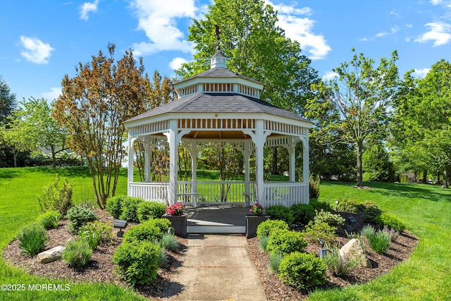 1505 Wishing Well Ln, Manasquan, NJ 08736 - view of community with a gazebo and a lawn
